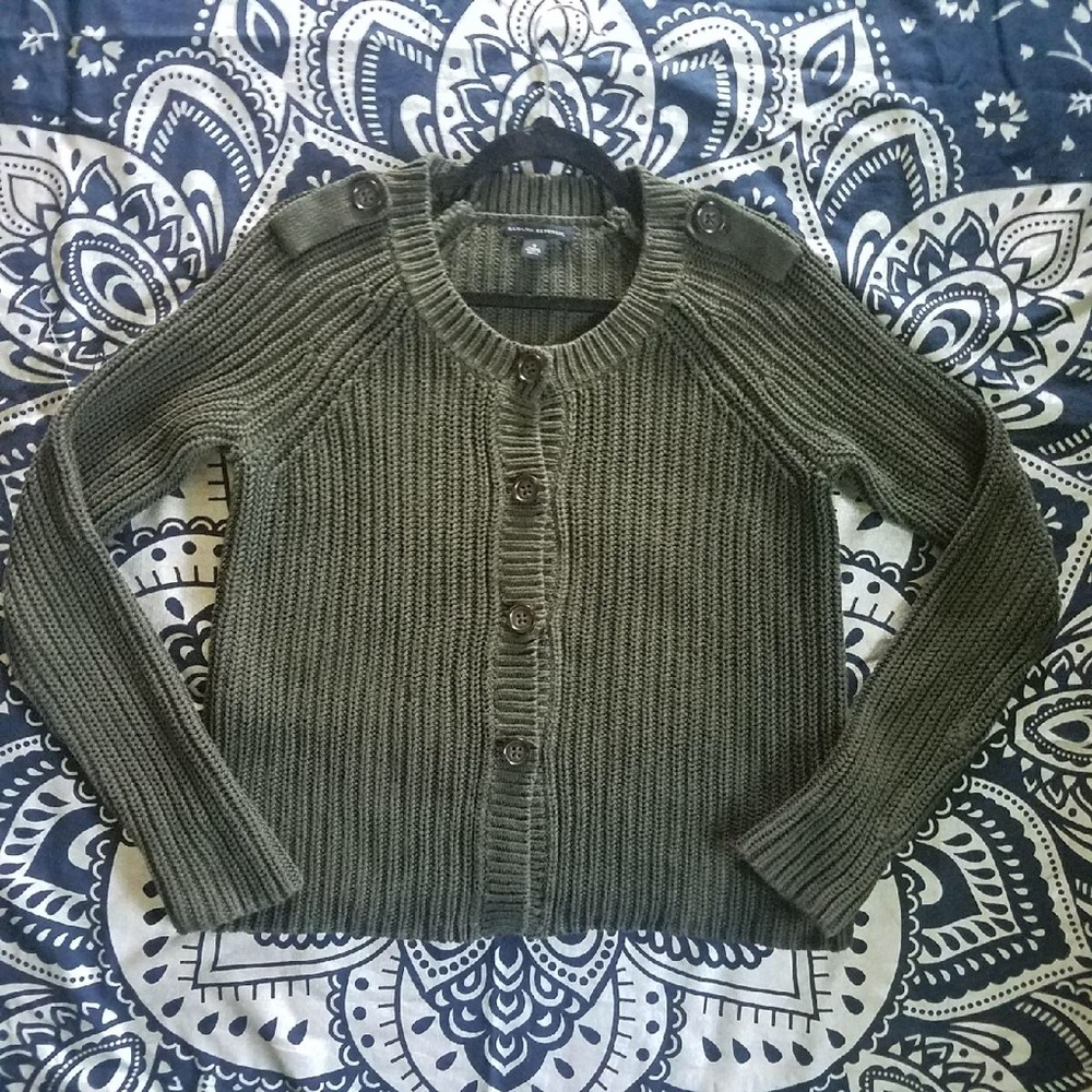 BANANA REPUBLIC GREEN SWEATER SIZE S